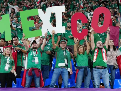 Aficionados mexicanos y un ofensivo cántico contra Argentina