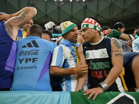 VIDEO: Fanáticos de México y Argentina, a los golpes en el Estadio Lusail