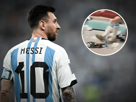 VIDEO: ¿Lionel Messi pateó la playera de México en el vestidor?