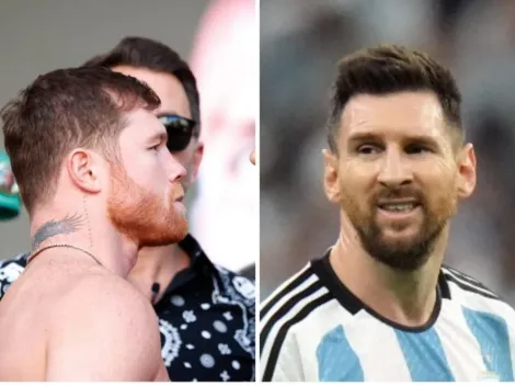 ¡Hay tiro! Canelo Álvarez amenazó con golpear a Lionel Messi