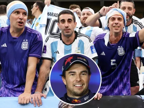 Checo Pérez y un apoyo a la Selección Argentina que muchos no entenderían