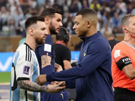 VIDEO | El saludo de Messi y Mbappé previo a la Final