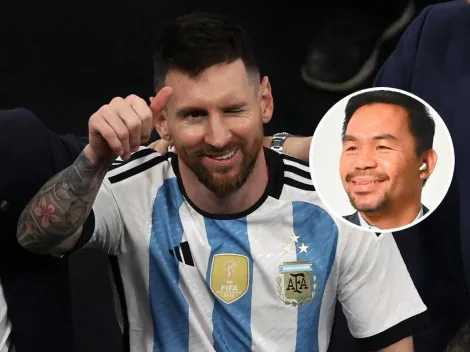 Manny Pacquiao expresó su felicidad por la grandeza de Lionel Messi