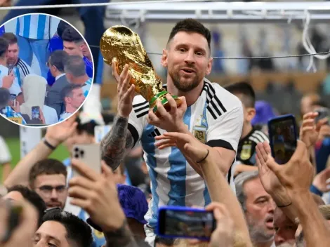 La persona que hizo enojar a Messi en plena premiación