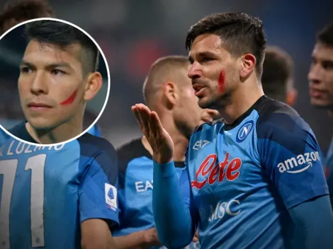 ¿Por qué Chucky Lozano y los futbolistas del Napoli jugaron con la cara pintada de rojo?