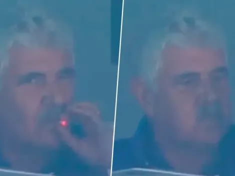 VIDEO | ¿No que está prohibido? Tuca Ferretti es captado fumando en el Estadio Azteca