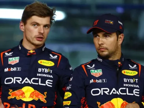 La actitud de Verstappen con Checo Pérez tras la entrega de premios en el GP de Arabia Saudita