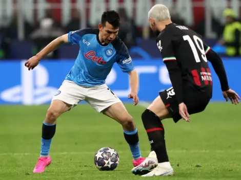 Chucky Lozano ya saborea la vuelta del Napoli contra Milan en Champions League