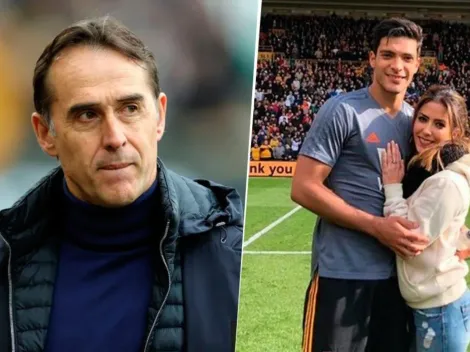 ¡Se armó! Lopetegui le contestó a la esposa de Raúl Jiménez