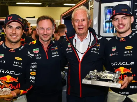 Helmut Marko hace sonreír a Checo Pérez e irrita a Verstappen