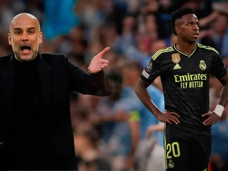 ¡Inesperado! La burla de Pep Guardiola a Vinicius Jr en pleno partido de Champions League 2023