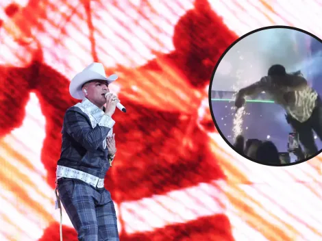 VIDEO | Eduin Caz de Grupo Firme se lanza al público y nadie lo atrapa