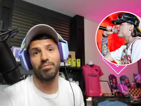 VIDEO: Así reaccionó el Kun Agüero al escuchar una canción de Peso Pluma