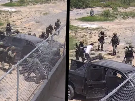 VIDEO | Militares contra cinco civiles en Nuevo Laredo, Tamaulipas