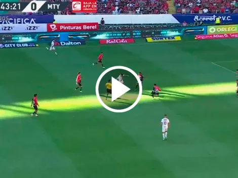 ¡Tremendo! El golazo de Maxi Meza en el Rayados vs. Atlas