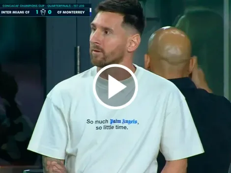 La reacción de Lionel Messi al 1-0 de Inter Miami vs. Rayados