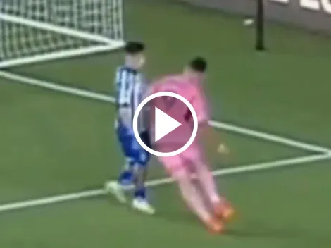 El intento de agresión de Luis Suárez a Arteaga