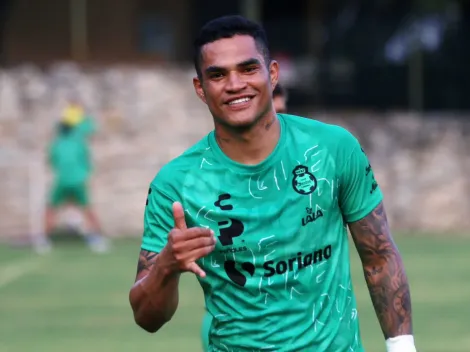 Vestido de verde: Anderson Santamaría se entrenó por primera vez con Santos Laguna