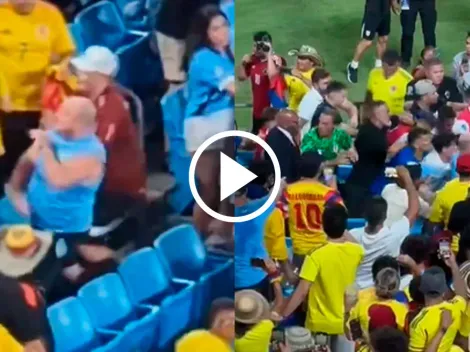 VIDEO: allegados a Maxi Araujo, a puño limpio tras la eliminación de Uruguay en Copa América