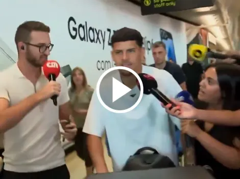 VIDEO: el incómodo momento de Maxi Araujo tras su aterrizaje en Portugal