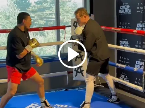 Así entrena Canelo Álvarez con Teófimo López