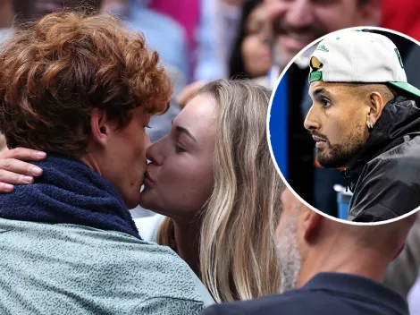 ¿Recado para Kyrgios? La historia detrás del beso entre Sinner y Kalinskaya