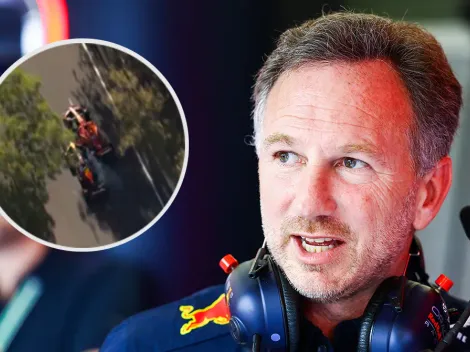 ¿Checo o Sainz? Jefe de Red Bull señala al responsable del choque en Bakú