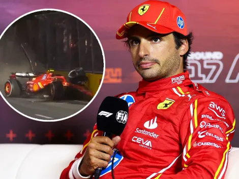 Carlos Sainz se quita responsabilidad por el choque con Checo Pérez