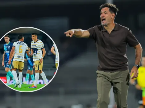 ¿Con ironía? DT de Pumas señala a la afición tras la victoria ante Puebla