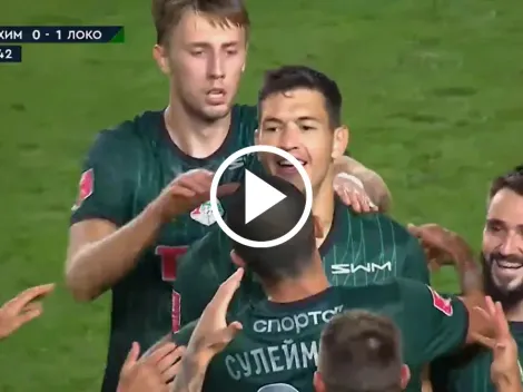 VIDEO: golazo de César Montes en su primer juego en Lokomotiv