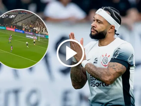 ¡Para esto vino! Asistencia de 'crack' de Memphis Depay en la goleada copera de Corinthians