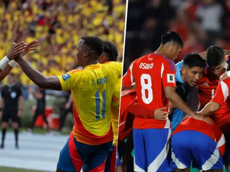 Las alineaciones del juego entre Colombia y Chile