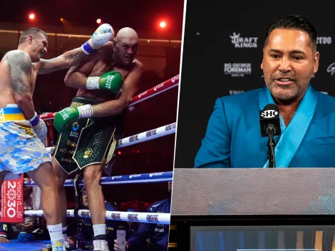 La predicción de Óscar de la Hoya para la pelea Tyson Fury vs. Oleksandr Usyk