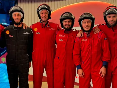 Mbappé y Hazard compitieron en los karts de Carlos Sainz: así les fue