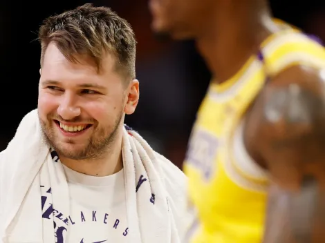 El quinteto inicial Dallas Mavericks vs. Los Angeles Lakers por la NBA