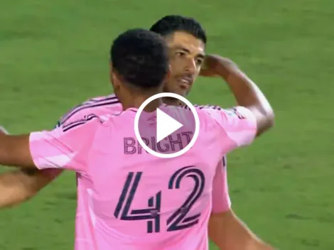 Sigue de racha: gol de Luis Suárez en Inter y dedicación para Messi