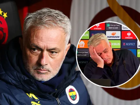 ¡Imperdible! Mourinho se echó a dormir en plena rueda de prensa