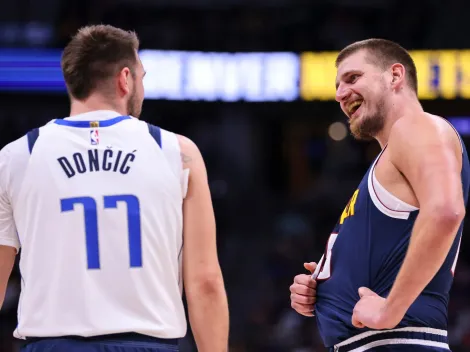 La reacción de Luka Doncic cuando Jokic le tocó la barriga por su cambio físico