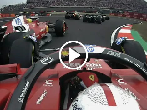 El toque entre Hamilton y Leclerc en el GP de China