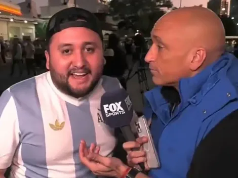 ¿Falta a sus colores? Es mexicano, pero fue a ver a Argentina con la playera albiceleste