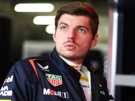 La reacción de Max Verstappen al intercambio entre Yuki Tsunoda y Liam Lawson