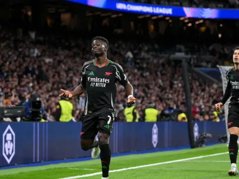 Tuvo su revancha: Saka se la picó a Courtois y sentenció al Real Madrid en Champions