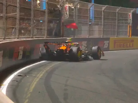 El accidente de Lando Norris en la qualy del GP de Arabia Saudita
