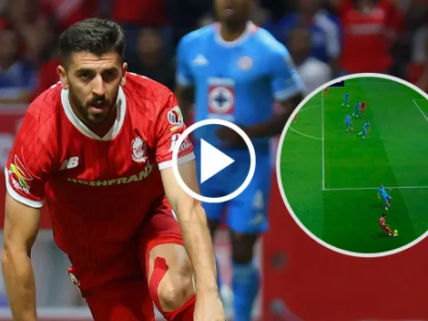 Otra polémica más: Paulinho marcaba el 3-2 de Toluca a Cruz Azul, pero fue anulado por discutible offside