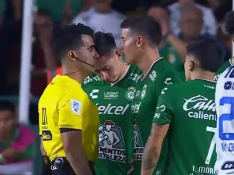 James Rodríguez explotó de ira en León vs. Rayados y vio la tarjeta roja