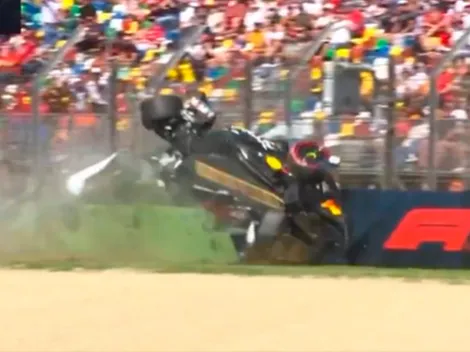 ¡Se dio vuelta el coche! El escalofriante accidente de Yuki Tsunoda en Imola