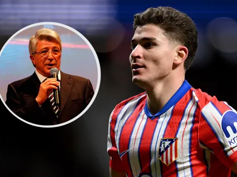 ¿Barcelona o Liverpool? La curiosa respuesta del presidente del Atleti sobre el futuro de Julián Álvarez