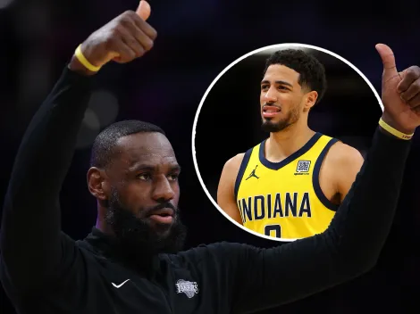 LeBron James se rinde a los pies de Tyrese Haliburton con una frase para el recuerdo