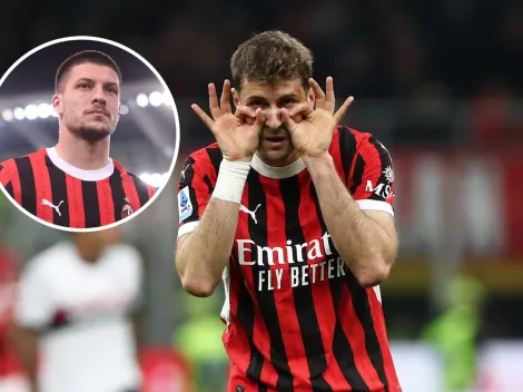 Santiago Giménez necesito de una sola palabra para describir a Luka Jovic