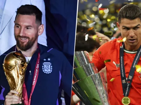 Mientras Cristiano Ronaldo ganó 36 títulos en su carrera, los que consiguió Messi